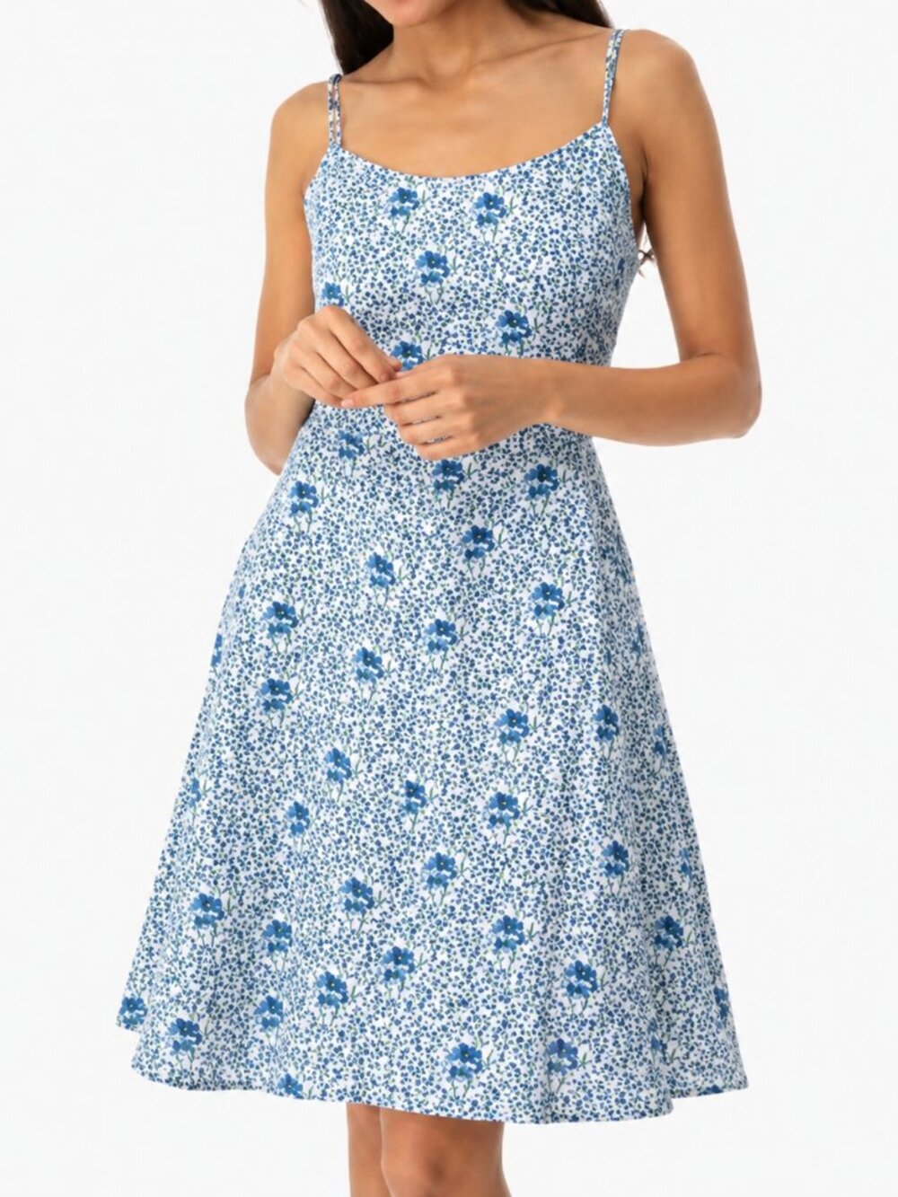Tuckernuck Dragon Fleur Iris Fit and Flare Linen Dress Size Small